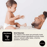 Bamboo Diaper Medium Size (5-8 kg ) | 25 Count (Pack of 1)
