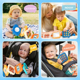 TurtleBee Mind Stacker Sensory Cube – Montessori Busy Board Travel Toy for 1-3 Yr Toddlers