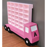 Monster Truck Garage - 30 slots - Toy Cars Organizer, Storage for Cars, Hot Wheels Organizer, Kids Room Decor