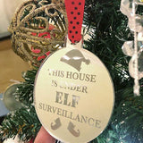 Elf Surveillance Mirror Tree Ornament