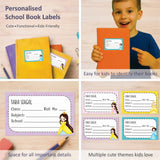 Personalized School Book Labels - Fairy Princess