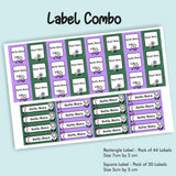 Label Combo -Fancy Flowers