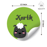 Round water proof label -Farm Animal