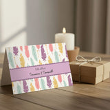 Personalised Gift Notecard - Feather