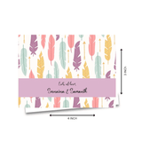 Personalised Gift Notecard - Feather