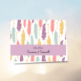 Personalised Gift Notecard - Feather