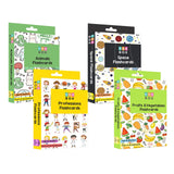 First flashcards combo pack - animals, fruits & vegetables, professions & space flashcards)