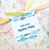 Gift Tag - Fish Blue