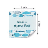 Gift Labels - Blue Fish