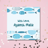 Gift Tag - Fish Blue