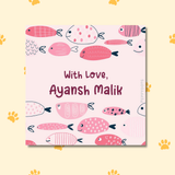 Gift Tag - Fish Pink