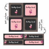Label Combo -Flamingo