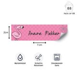 Waterproof Labels - Flamingo