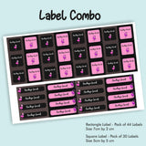 Label Combo -Flamingo