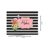 Personalised Gift Notecard - Flamingo