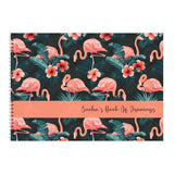 Personalized Sketchbook - Flamingo
