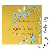Golden Gift Tag - Floral