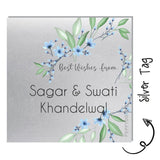 Silver Gift Tag - Floral