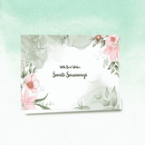 Personalised Gift Notecard - Floral Pink
