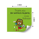 Thank you Labels - Football