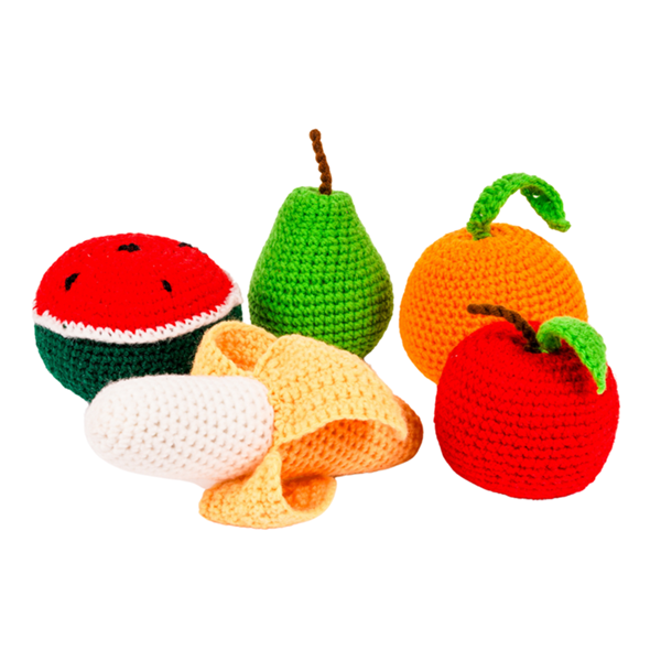 Crochet Fruit Toys - Play Food for Kids (5 Pcs)