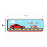 Sports Car Name Stickers
