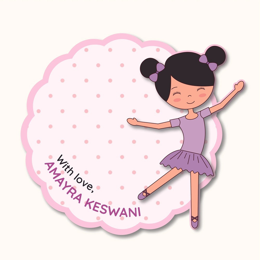 Gift Tag (Shape) - Ballet Girl
