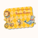 Gift Tag (Shape) - Circus Yellow Checkered