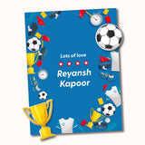 Gift Tag (Shape) - Football with Trophy