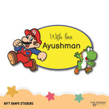 Gift Shape Stickers - Super Mario