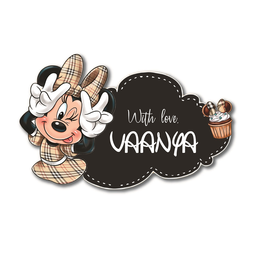 Gift Shape Sticker - Minnie Mouse