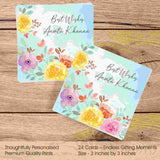Gift Tags Square - Floral Whisper