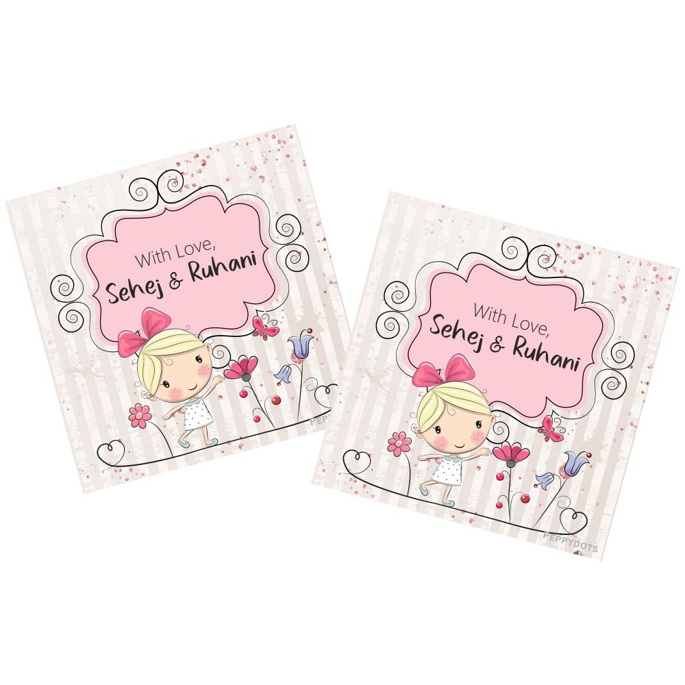 Gift Tag - Girl With Butterfly