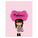 Personalized Writing Practice Book - Girl with Purse