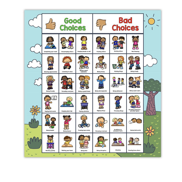 Behavior Sorting Activity for Kids | Positive and Negative Behavior ...