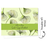 Personalised Gift Notecard - Green Leaf