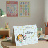 Personalised Gift notecard - Green Girl