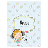 Personalized Writing Practice Book - Green Girl