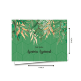 Personalised Gift Notecard - Green Pattern