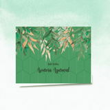 Personalised Gift Notecard - Green Pattern