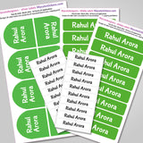 Camping Labels Pack - Solid Green
