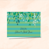 Personalised Gift Notecard - Green Stripes