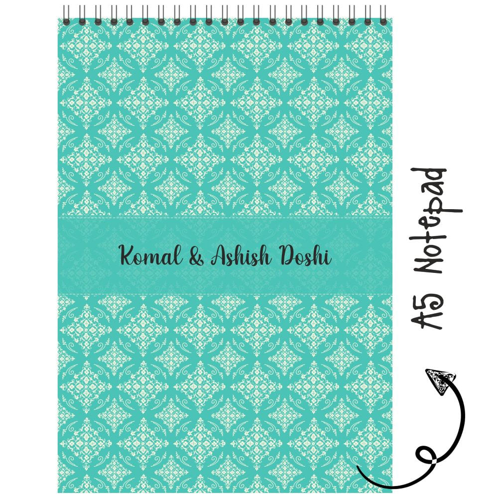 Personalised Notepad - Green Vintage