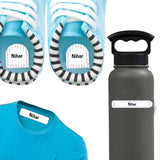 Camping Labels Pack - Grey Stripes