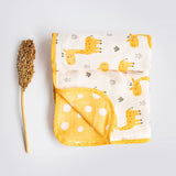 Baby Giraffe - Reversible Muslin Blanket