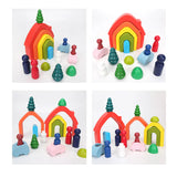 Creative Rainbow Home Building Blocks