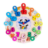 Wooden Number Counting Learning Clock