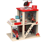 Wooden Fire Station Playset