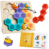 Wooden Bee Puzzle Game