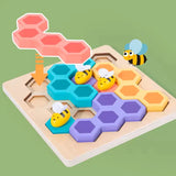 Wooden Bee Puzzle Game